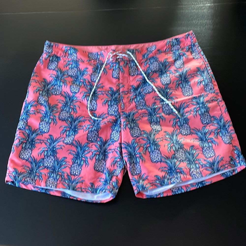 Men’s Express Bathing Suit, XL, Pink/Blue.